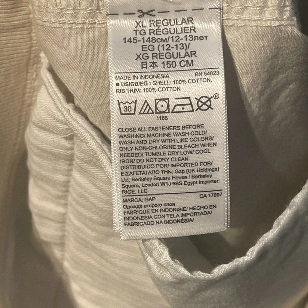 Gap Kids Cargo Shorts XL 12 Beige Drawstring Elastic Waist NWT Cotton